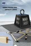Inflatable Mattresses: Camping Portable Stretcher Single Foldable Folding Bed Mattress Recliner Mat - grey