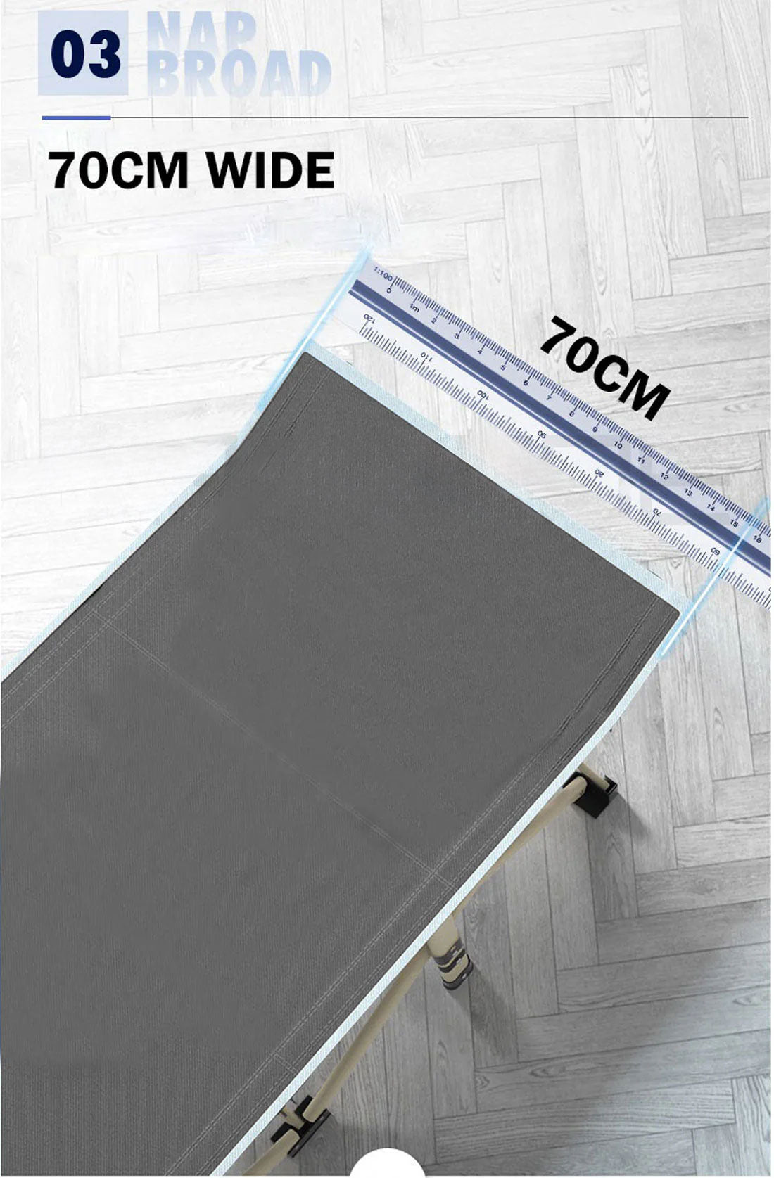 Inflatable Mattresses: Camping Portable Stretcher Single Foldable Folding Bed Mattress Recliner Mat - grey