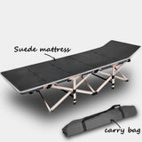 Inflatable Mattresses: Camping Portable Stretcher Single Foldable Folding Bed Mattress Recliner Mat - grey