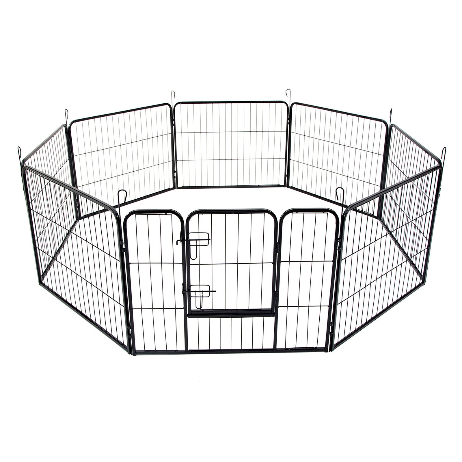 Dog Playpens & Gates: 40" Best 8 Panel Pet Playpen Dog Cage Puppy Exercise Crate Enclosure Rabbit Fence