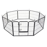 Dog Playpens & Gates: 40" Best 8 Panel Pet Playpen Dog Cage Puppy Exercise Crate Enclosure Rabbit Fence