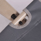 Camp Furniture: Reclining Sun Beach Deck Lounge Chair Outdoor Folding Camping Fishing Arm Rest - grey