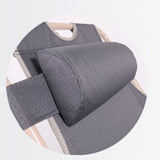 Camp Furniture: Reclining Sun Beach Deck Lounge Chair Outdoor Folding Camping Fishing Arm Rest - grey