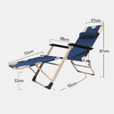 Boating Accessories: Reclining Sun Beach Deck Lounge Chair Outdoor Folding Camping Fishing Arm Rest - navy