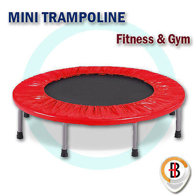 Basketball & Basketball Accessories: 36" Mini Trampoline Jogger Rebounder Home Gym Workout Fitness Red