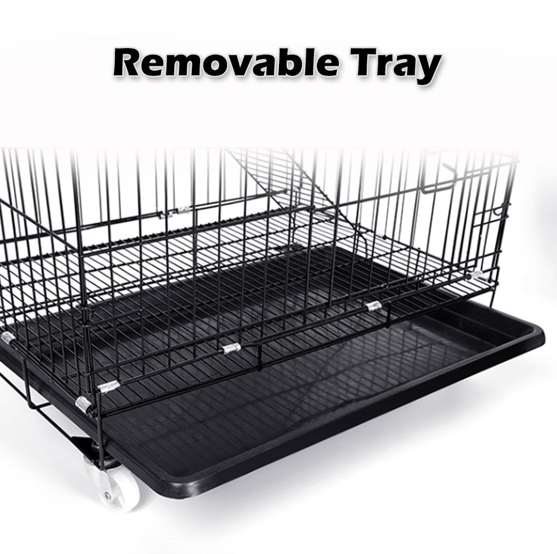 Bird Cages & Stands: 3 Level Rabbit Bird Cage Ferret Parrot Aviary Cat Rat Aviary Budgie Hamster Pet Cages Castor L