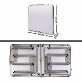 Outdoor Sofas & Lounge Sets: Portable Folding Picnic Camping Set BBQ Party Aluminium Table 4 Foldable Chairs