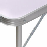 Outdoor Sofas & Lounge Sets: Portable Folding Picnic Camping Set BBQ Party Aluminium Table 4 Foldable Chairs