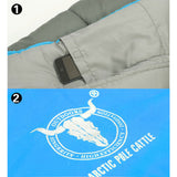 Sleeping Bags: Outdoor Camping Envelope Sleeping Bag Thermal Tent Hiking Winter Single -15C - blue