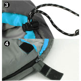 Sleeping Bags: Outdoor Camping Envelope Sleeping Bag Thermal Tent Hiking Winter Single -15C - blue