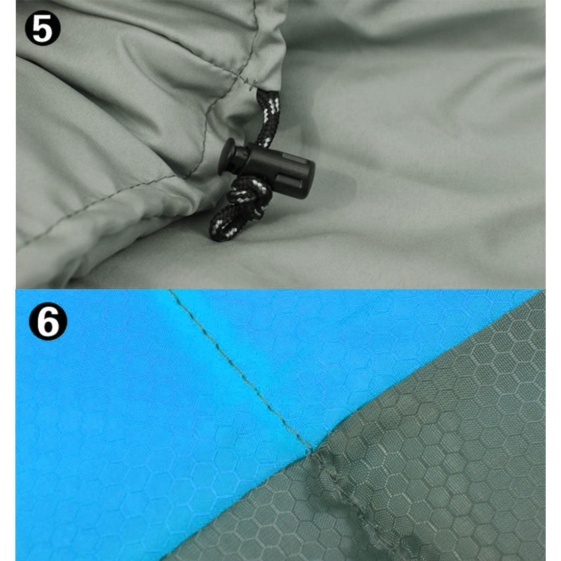 Sleeping Bags: Outdoor Camping Envelope Sleeping Bag Thermal Tent Hiking Winter Single -15C - blue