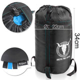 Sleeping Bags: Outdoor Camping Envelope Sleeping Bag Thermal Tent Hiking Winter Single -15C - blue