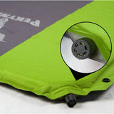 Inflatable Mattresses: Double Self Inflating Mattress Sleeping Mat Air Bed Camping Camp Hiking Joinable - green