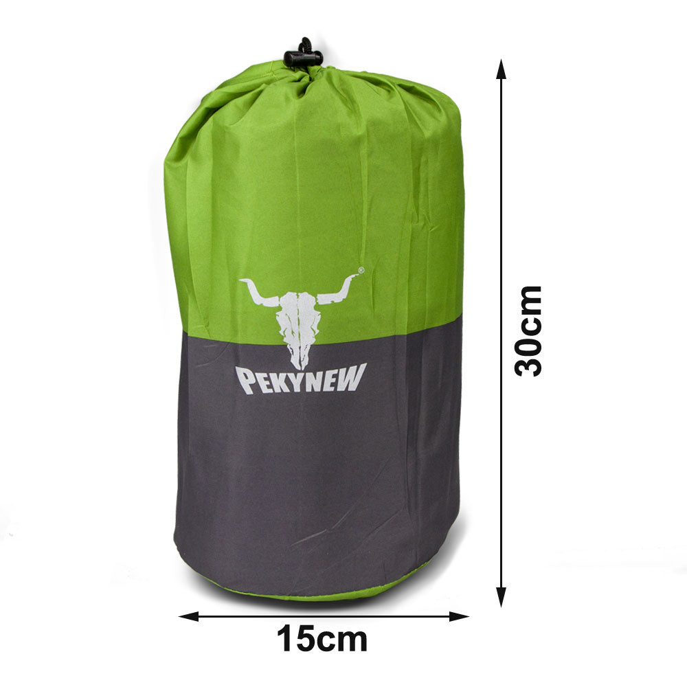 Inflatable Mattresses: Double Self Inflating Mattress Sleeping Mat Air Bed Camping Camp Hiking Joinable - green