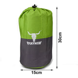 Inflatable Mattresses: Double Self Inflating Mattress Sleeping Mat Air Bed Camping Camp Hiking Joinable - green