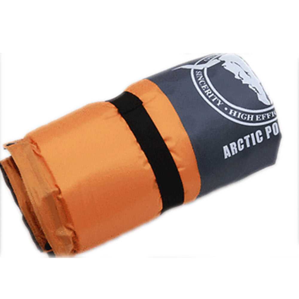 Inflatable Mattresses: Self Inflating Mattress Sleeping Mat Air Bed Camping Camp Hiking Joinable Single - orange