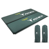 Inflatable Mattresses: Double Self Inflating Joinable Mat Pad Air Bed Camping - green