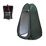 Tents: Pop Up Portable Privacy Shower room Tent &20L Outdoor Camping Water Bag Camp Set - green