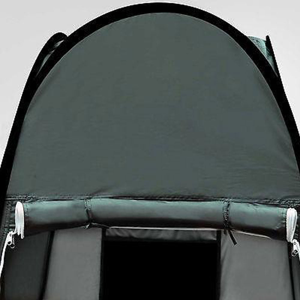 Portable Toilets & Showers: Pop Up Camping Shower Toilet Tent Outdoor Privacy Portable Change Room Shelter Silver Linen - green