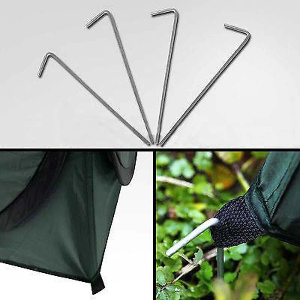 Portable Toilets & Showers: Pop Up Camping Shower Toilet Tent Outdoor Privacy Portable Change Room Shelter Silver Linen - green