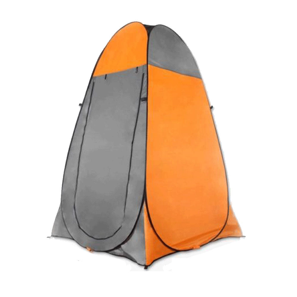 Portable Toilets & Showers: Pop Up Camping Shower Toilet Tent Outdoor Privacy Portable Change Room Shelter - orange