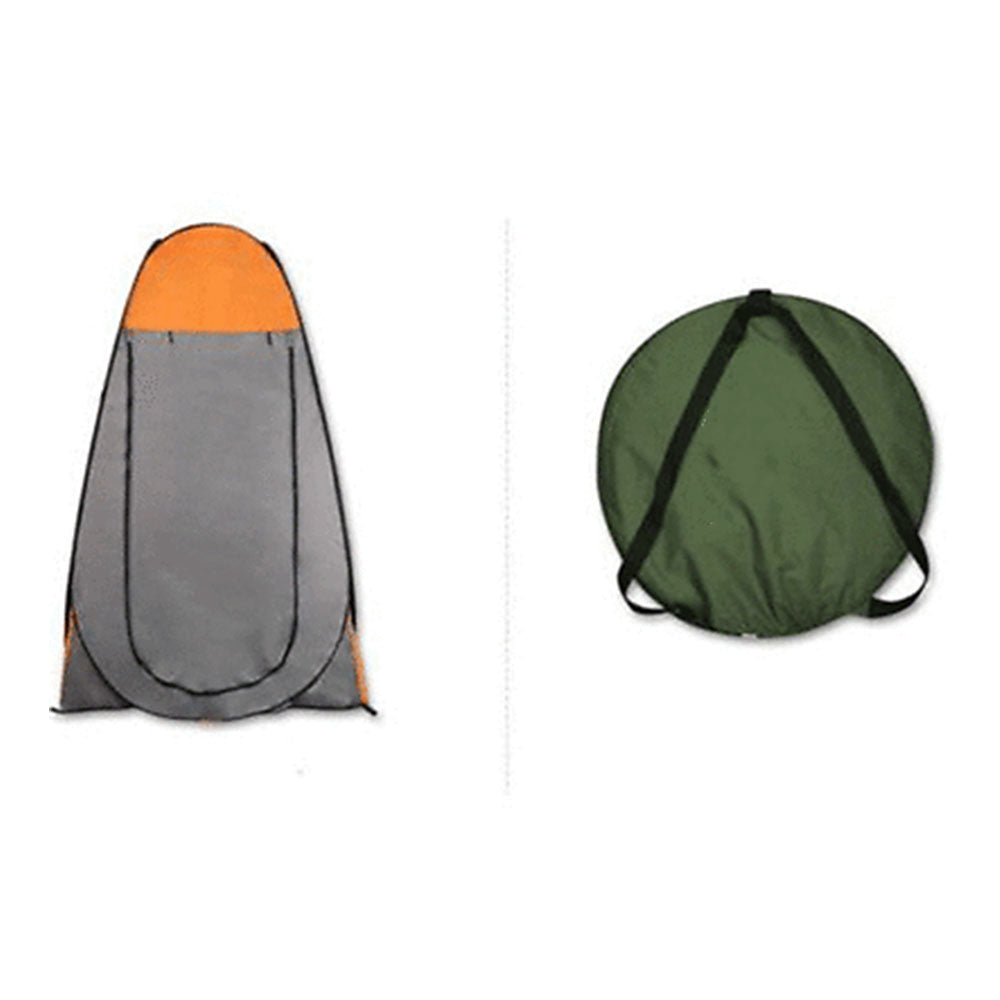 Tents: Pop Up Portable Privacy Shower room Tent &20L Outdoor Camping Water Bag Camp Set - orange