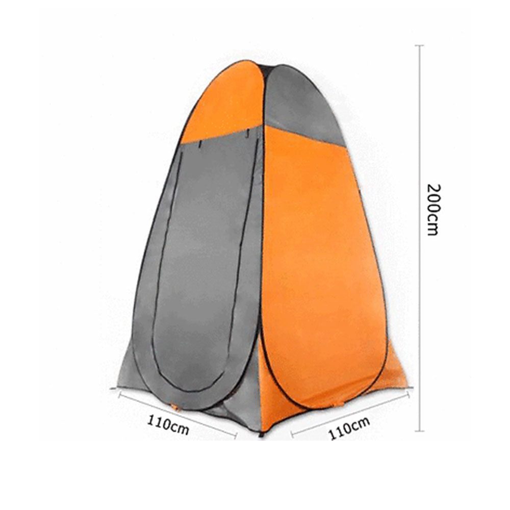 Tents: Pop Up Portable Privacy Shower room Tent &20L Outdoor Camping Water Bag Camp Set - orange