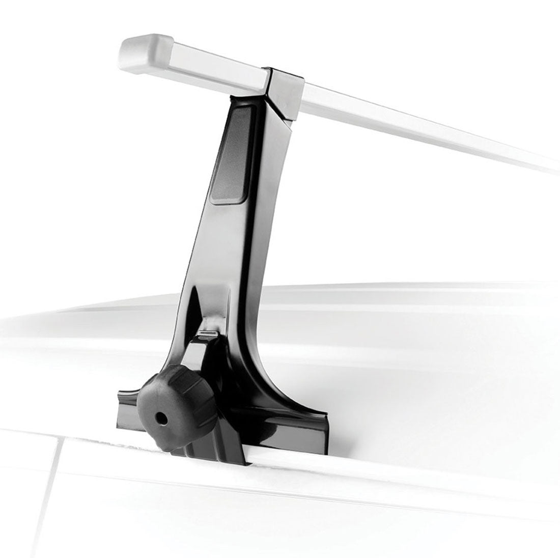 Cross Bar: 120cm Universal Rain Gutter Car Roof Rack Cross Bars Black Adjustable Brackets Medium