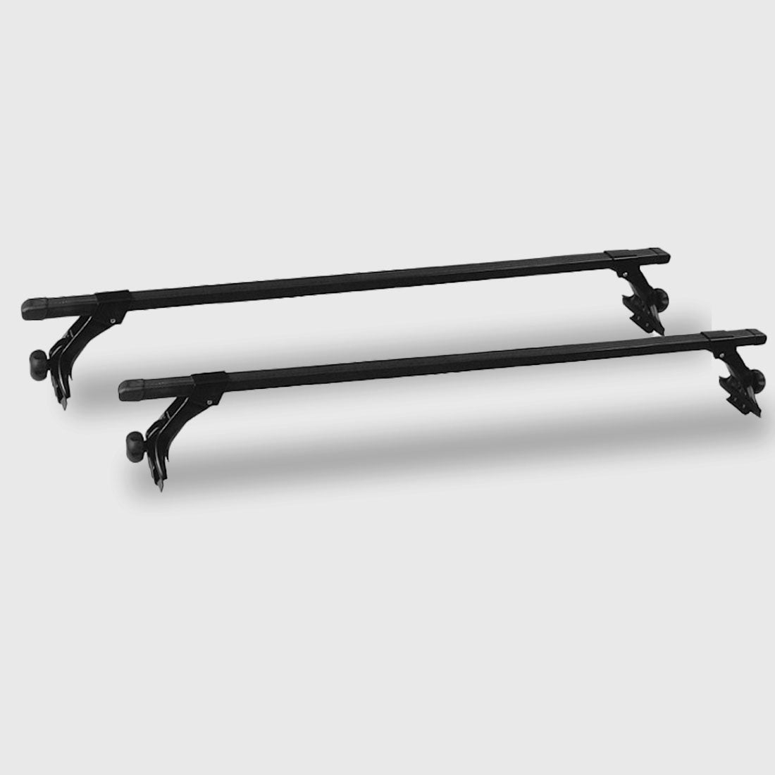 Cross Bar: 120cm Universal Rain Gutter Car Roof Rack Cross Bars Black Adjustable Brackets Large