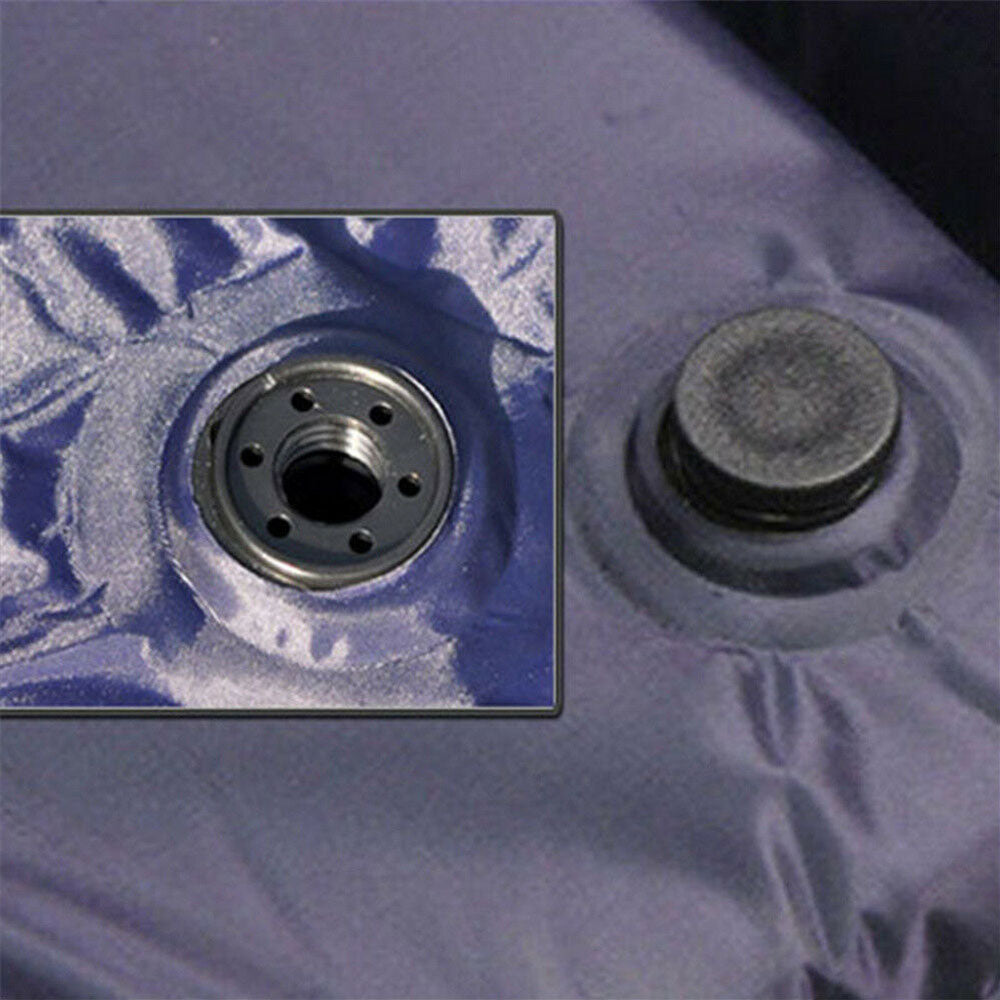 Inflatable Mattresses: Self Inflating Mattress Camping Hiking Airbed Mat Sleeping with Pillow Bag Camp- navy