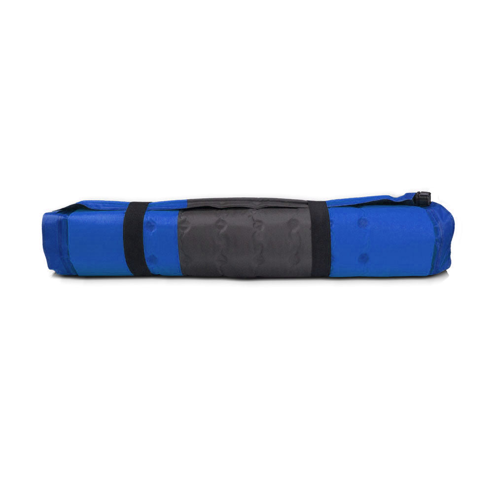 Inflatable Mattresses: Self Inflating Mattress Sleeping Pad Mat Air Bed Camping Camp Hiking Joinable - blue