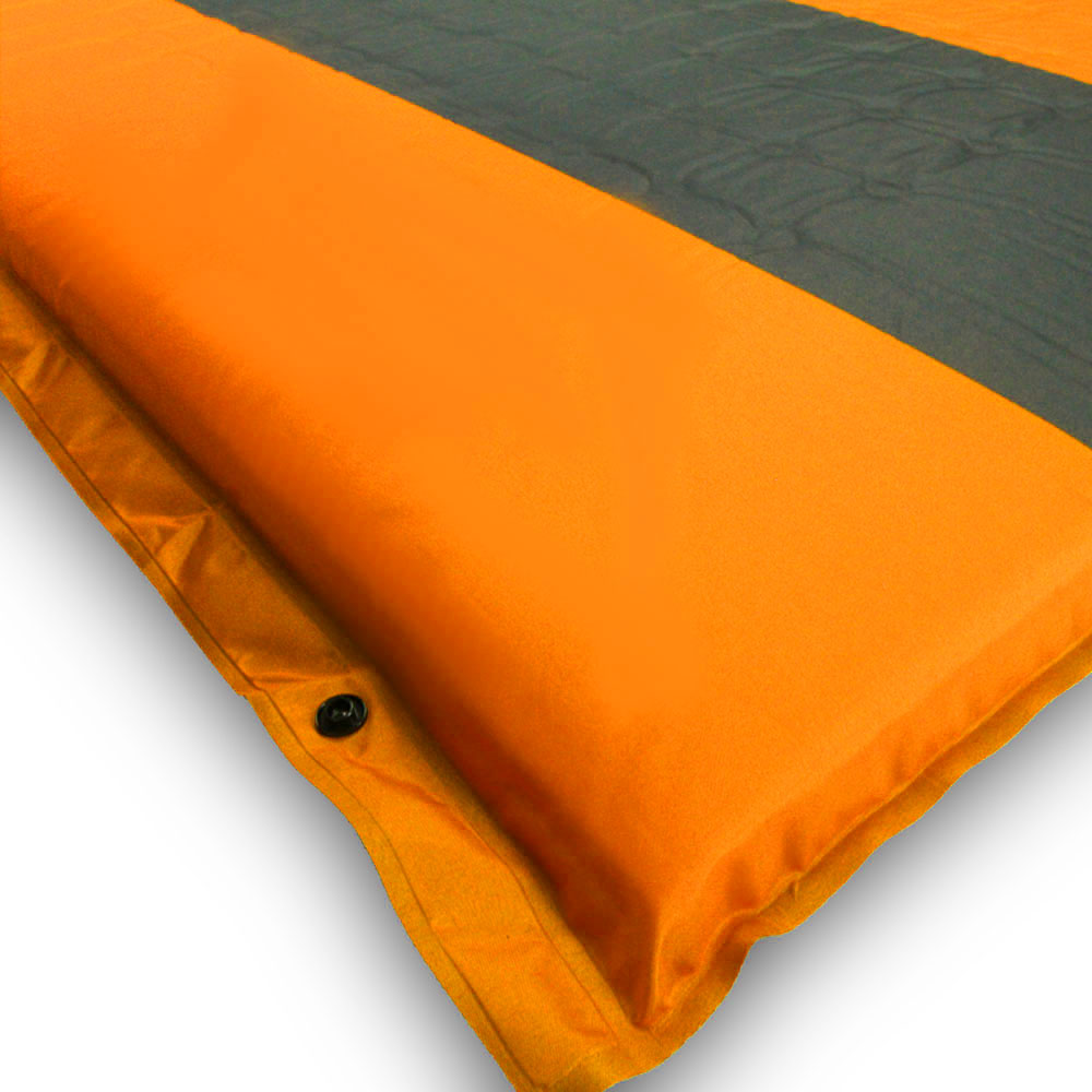 Inflatable Mattresses: Self Inflating Mattress Sleeping Pad Mat Air Bed Camping Camp Hiking Joinable - orange