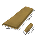 Inflatable Mattresses: Self Inflating Mattress Sleeping Suede Mat Air Bed Camping Camp Hiking Joinable - beige