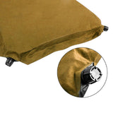 Inflatable Mattresses: Double Self Inflating Mattress Sleeping Sedue Mat Air Bed Camping Camp Hiking Joinable - beige