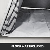 Pretend Play: Giant Cotton Canvas Kids Teepee Wigwam Children Pretend Play Tent Indoor Outdoor Party - black