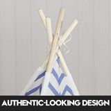 Pretend Play: Giant Cotton Canvas Kids Teepee Wigwam Children Pretend Play Tent Indoor Outdoor Party - navy