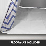 Pretend Play: Giant Cotton Canvas Kids Teepee Wigwam Children Pretend Play Tent Indoor Outdoor Party - navy