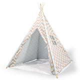 Pretend Play: Giant Cotton Canvas Kids Teepee Wigwam Children Pretend Play Tent Indoor Outdoor Party - orange