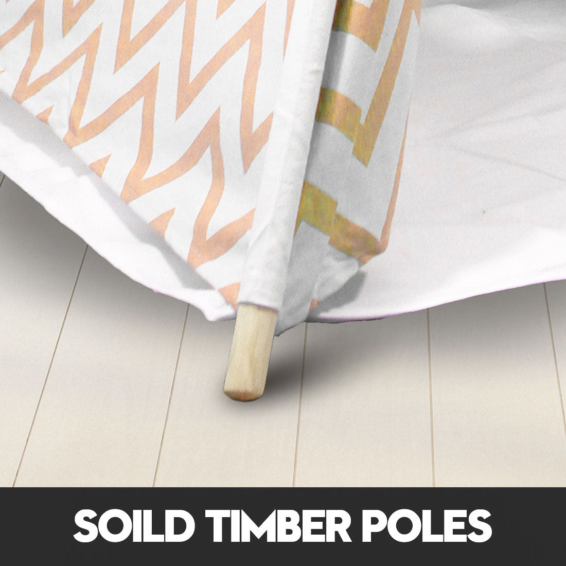 Pretend Play: Giant Cotton Canvas Kids Teepee Wigwam Children Pretend Play Tent Indoor Outdoor Party - orange