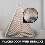 Pretend Play: Giant Cotton Canvas Kids Teepee Wigwam Children Pretend Play Tent Indoor Outdoor Party - orange