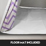 Pretend Play: Giant Cotton Canvas Kids Teepee Wigwam Children Pretend Play Tent Indoor Outdoor Party - purple