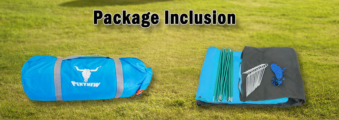 Tents: 2 Person Portable Outdoor Lightweight Cycling Hiking Backpacking Camping Waterproof Tent - Blue