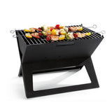 BBQ Tools: Portable Notebook Grill Foldable Folding Charcoal BBQ Camping Picnic Barbecue