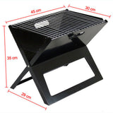 BBQ Tools: Portable Notebook Grill Foldable Folding Charcoal BBQ Camping Picnic Barbecue