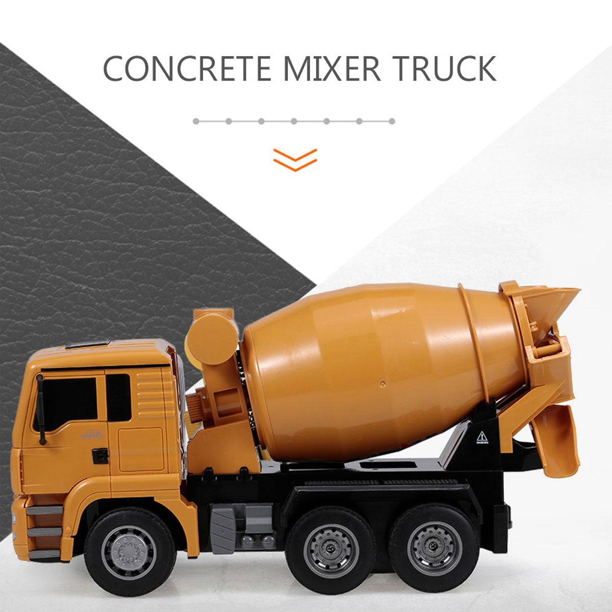 Ride On Cars: Huina 1/18 RC Engineering Construction Concrete Cement Mixer Truck Remote Control Toy Kids Gift