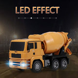 Ride On Cars: Huina 1/18 RC Engineering Construction Concrete Cement Mixer Truck Remote Control Toy Kids Gift