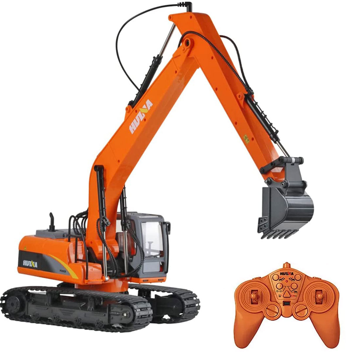 Ride On Cars: HUINA 1/14 15CH RC Alloy Long Arm Excavator Construction Engineering Vehicle Toy