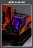 Ride On Cars: HUINA 1/14 15CH RC Alloy Long Arm Excavator Construction Engineering Vehicle Toy