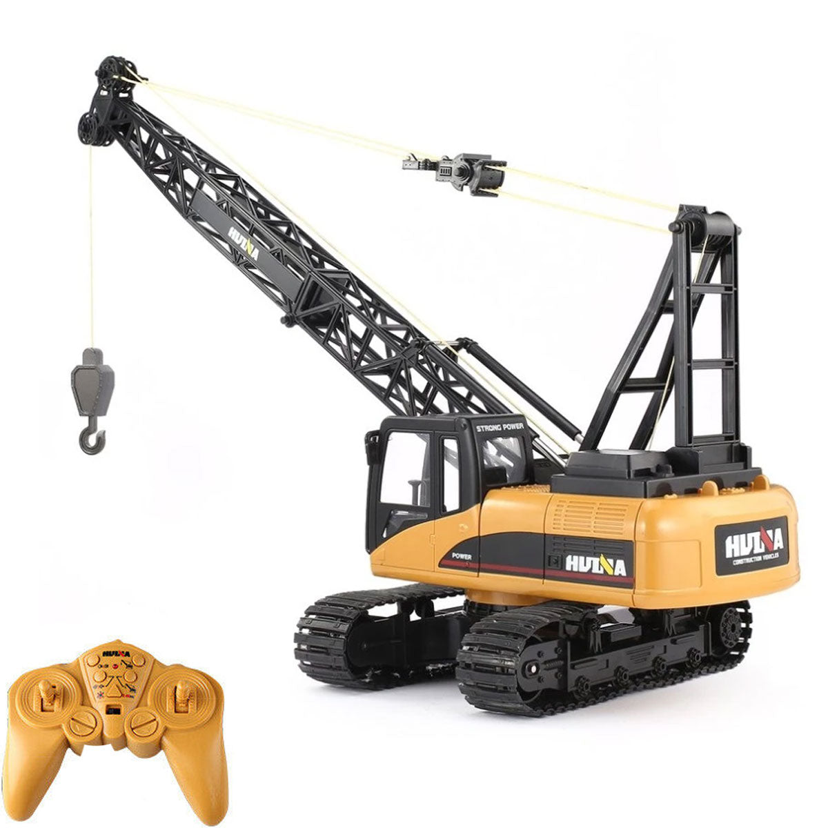 Ride On Cars: Huina RC CRANE 1:14 2.4Ghz Construction Tower Excavator Truck Toy Kids Boys Gift