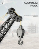 Ride On Cars: Huina RC CRANE 1:14 2.4Ghz Construction Tower Excavator Truck Toy Kids Boys Gift